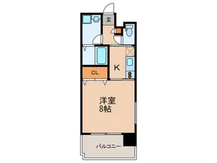 フォ-チュン同心【6階】の間取り