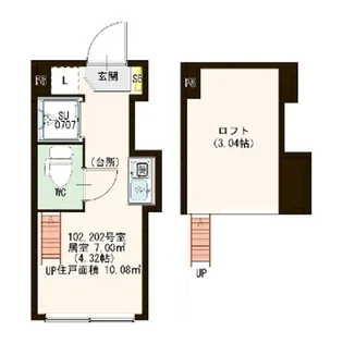 MOA池袋【2階】の間取り