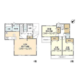 千葉県千葉市花見川区柏井1【一戸建】の間取り