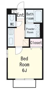 シェ・フルール【2階】の間取り