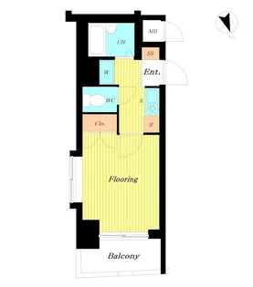 メインステージ早稲田【8階】の間取り