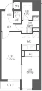 アリオール一番町【8階】の間取り