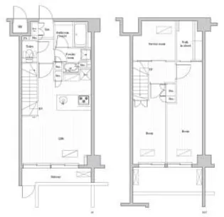 レジデンス桜新町ガーデン【1階】の間取り