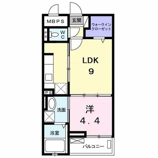 プリマベーラ多摩【1階】の間取り