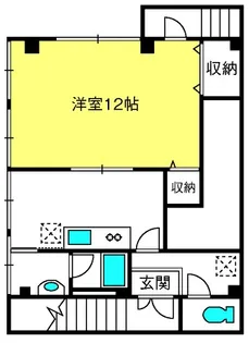 小林ビル2F(住居)【2階】の間取り