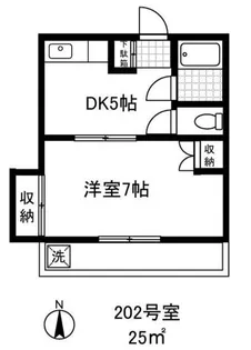 芳光ハイツ【2階】の間取り