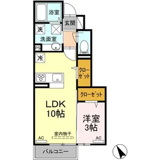 G一roomA【1階】の間取り