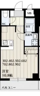 平安メゾン【8階】の間取り