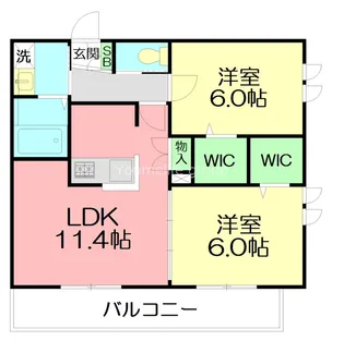 ベルデ鵠沼【2階】の間取り