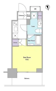 ラベイユ麻布十番【5階】の間取り