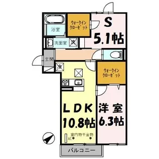 セレーノ【1階】の間取り