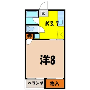 沼田ハイツ【2階】の間取り