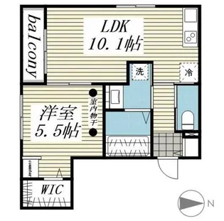 カルムカーサ高円寺【1階】の間取り