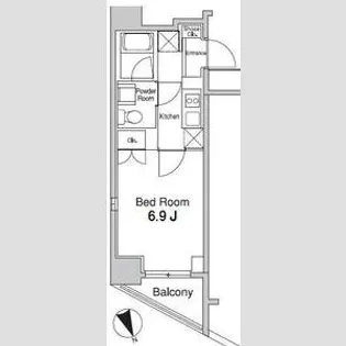 プラウドフラット蒲田II【5階】の間取り