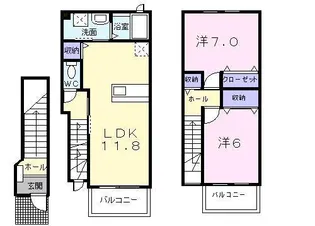 サンレージKの間取り
