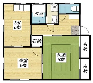 コーポさくら【1階】の間取り
