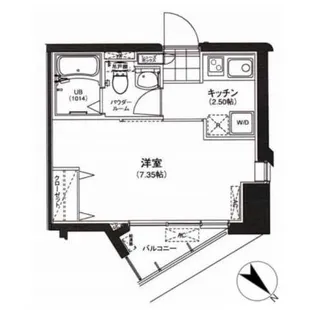 サウンドおしあげ【9階】の間取り