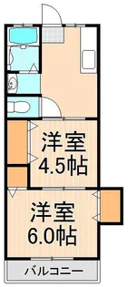 上原コーポ【2階】の間取り