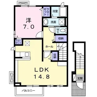 アウローラ日吉【2階】の間取り