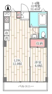ソレイユ相模原【3階】の間取り