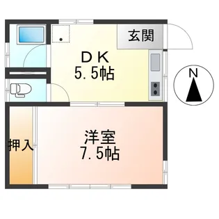 山口荘【2階】の間取り