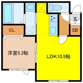 仮)富士3丁目AP【2階】の間取り