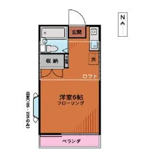 スカイコート【1階】の間取り