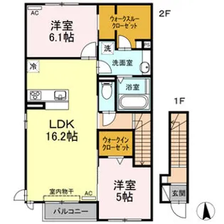 ルーチェ ソラーレ【2階】の間取り