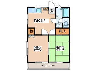 パ-クヒルズ片倉【2階】の間取り