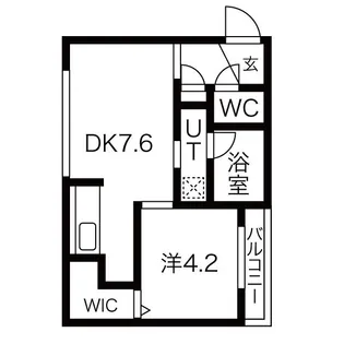Cherisis南6条【3階】の間取り