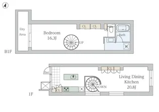 GrandStory西麻布 グランストーリー西麻布【1階】の間取り
