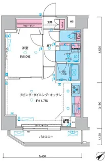 GENOVIA三ノ輪IIIskygarden【5階】の間取り