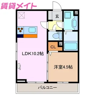 ルミエール エイト【3階】の間取り