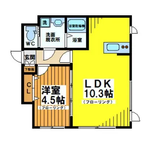 LIVERT SEASON幡ヶ谷【3階】の間取り