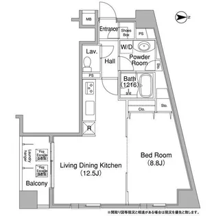 コンフォリア銀座EAST【3階】の間取り