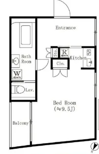 BEEVALLEY YOYOGIUEHARA【2階】の間取り