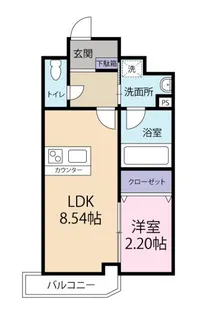 VILLETTA YANAGIDANI【2階】の間取り