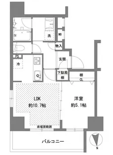 ラグゼナ八王子横山町【14階】の間取り