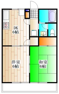 サンビレッジB棟【1階】の間取り