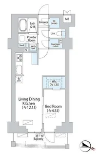 イストワール阿佐ヶ谷【4階】の間取り