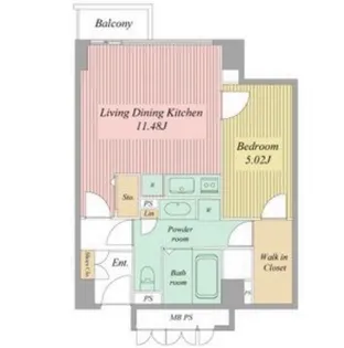 ミュプレ矢場町【13階】の間取り