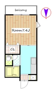 シャトルハイツII【2階】の間取り