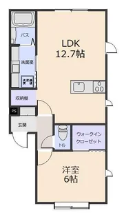 Bateau Lavoir (バトーラボワール)【2階】の間取り