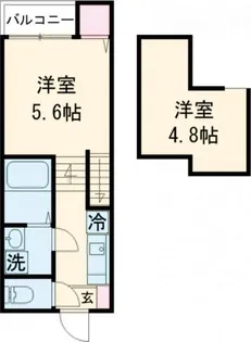 modern palazzo 西時津B棟【1階】の間取り