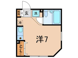ロ-ズコ-ト駒沢【2階】の間取り