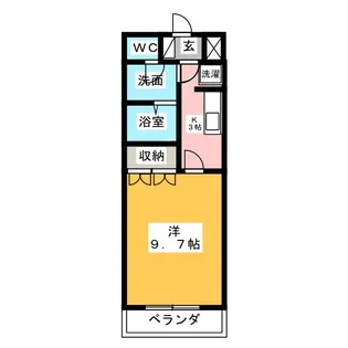 ブライトB【1階】の間取り