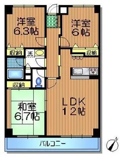 シティフォレスト【1階】の間取り