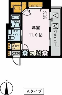 ドムス常盤【6階】の間取り
