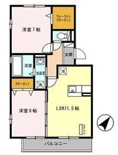 ジョイアポスト【3階】の間取り