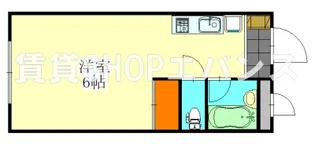 ウイング大久保【1階】の間取り